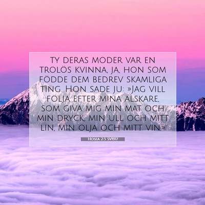Hosea 2:5 SV1917 Bild av bibelvers