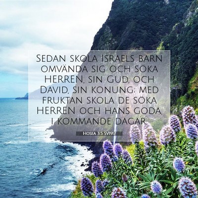 Hosea 3:5 SV1917 Bild av bibelvers