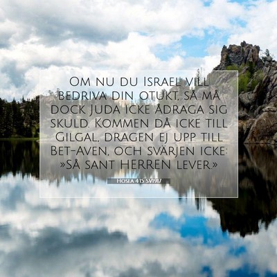 Hosea 4:15 SV1917 Bild av bibelvers
