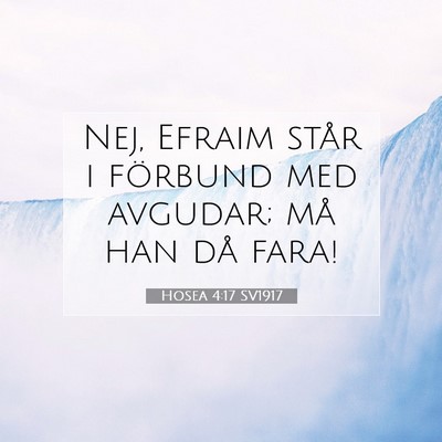 Hosea 4:17 SV1917 Bild av bibelvers