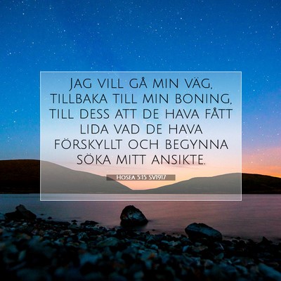 Hosea 5:15 SV1917 Bild av bibelvers