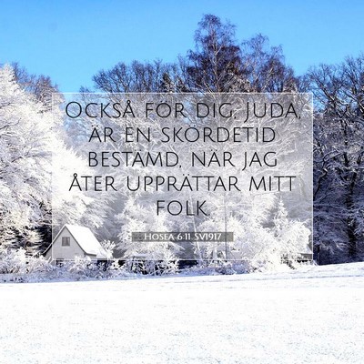 Hosea 6:11 SV1917 Bild av bibelvers