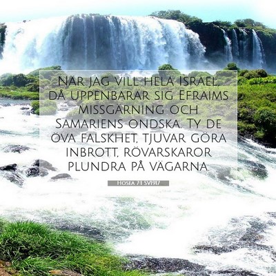 Hosea 7:1 Bibelvers Förklarad