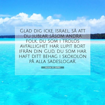 Hosea 9:1 Bibelvers Förklarad