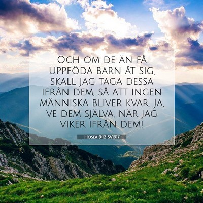 Hosea 9:12 SV1917 Bild av bibelvers
