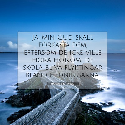 Hosea 9:17 SV1917 Bild av bibelvers