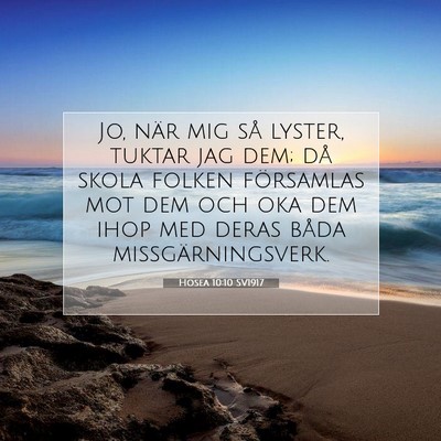 Hosea 10:10 Bibelvers Förklarad