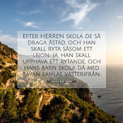 Hosea 11:10 Bibelvers Förklarad
