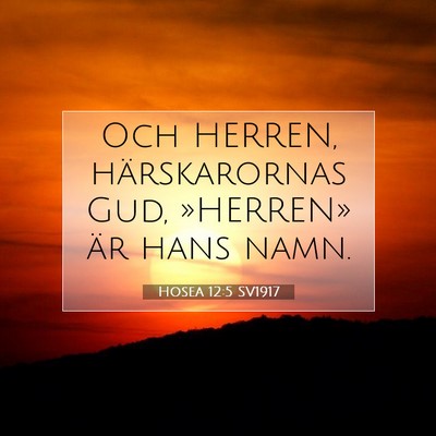 Hosea 12:5 SV1917 Bild av bibelvers