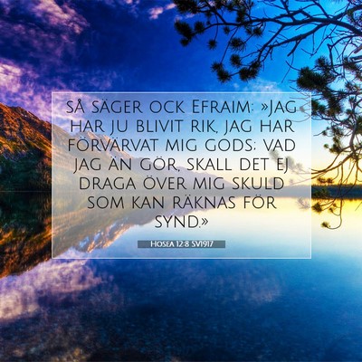 Hosea 12:8 SV1917 Bild av bibelvers