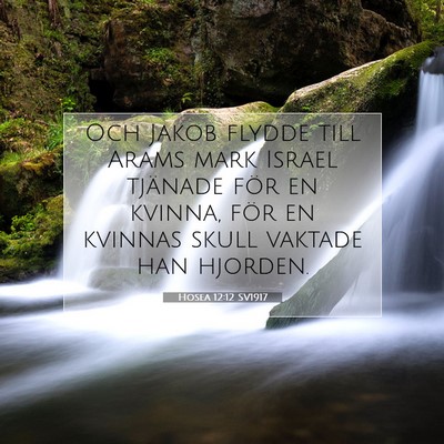 Hosea 12:12 SV1917 Bild av bibelvers