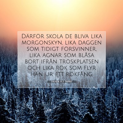 Hosea 13:3 SV1917 Bild av bibelvers