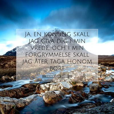 Hosea 13:11 Bibelvers Förklarad