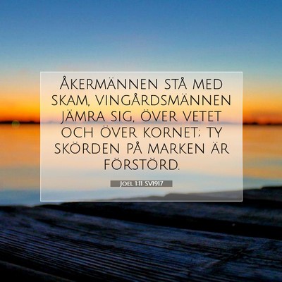 Joel 1:11 SV1917 Bild av bibelvers