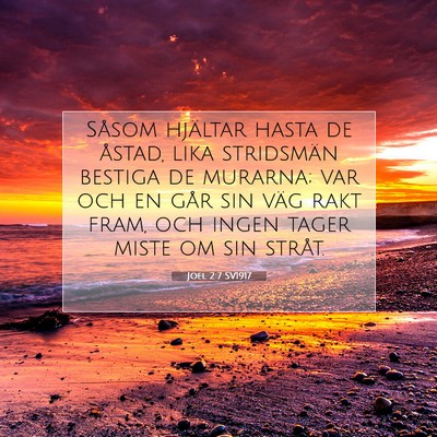 Joel 2:7 Bibelvers Förklarad
