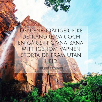 Joel 2:8 Bibelvers Förklarad