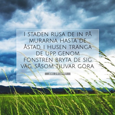 Joel 2:9 Bibelvers Förklarad