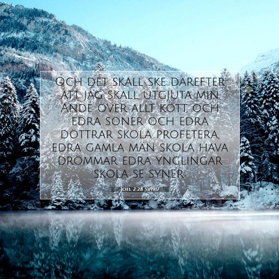 Joel 2:28 SV1917 Bild av bibelvers