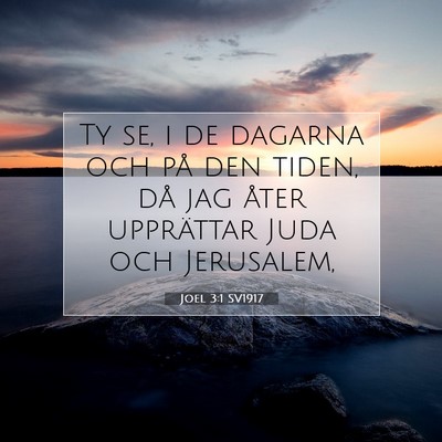 Joel 3:1 SV1917 Bild av bibelvers