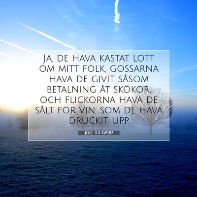Joel 3:3 Bibelvers Förklarad