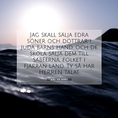 Joel 3:8 Bibelvers Förklarad