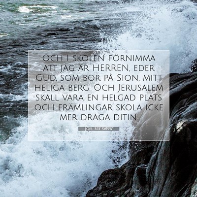 Joel 3:17 Bibelvers Förklarad