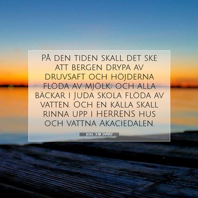Joel 3:18 SV1917 Bild av bibelvers