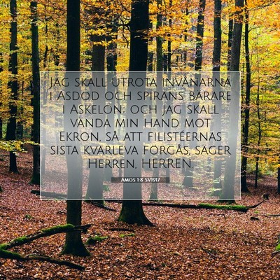 Amos 1:8 SV1917 Bild av bibelvers