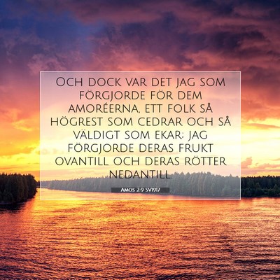 Amos 2:9 SV1917 Bild av bibelvers