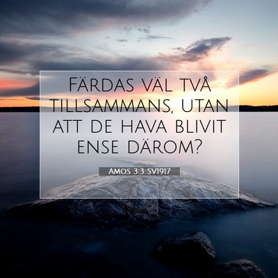 Amos 3:3 SV1917 Bild av bibelvers