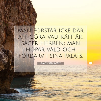 Amos 3:10 SV1917 Bild av bibelvers