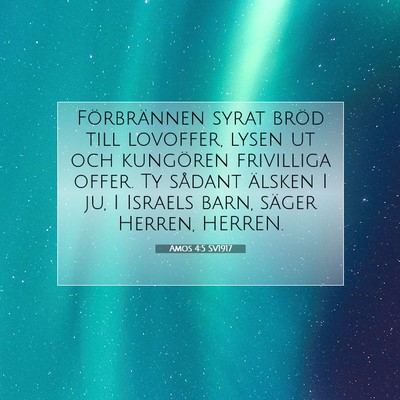 Amos 4:5 Bibelvers Förklarad