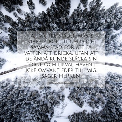 Amos 4:8 Bibelvers Förklarad