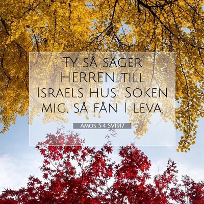 Amos 5:4 SV1917 Bild av bibelvers