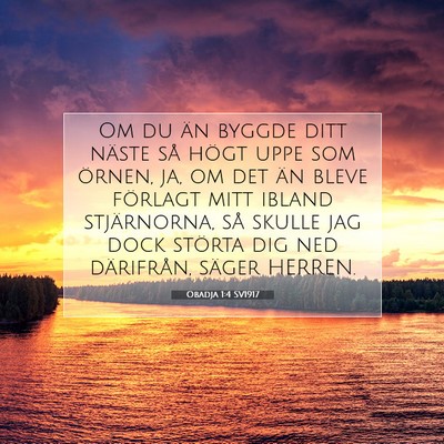 Obadja 1:4 Bibelvers Förklarad