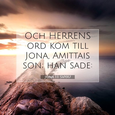Jona 1:1 SV1917 Bild av bibelvers