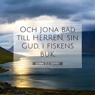 Jona 2:2 SV1917 Bild av bibelvers