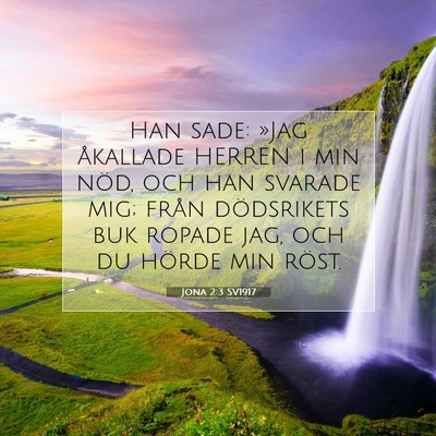 Jona 2:3 SV1917 Bild av bibelvers