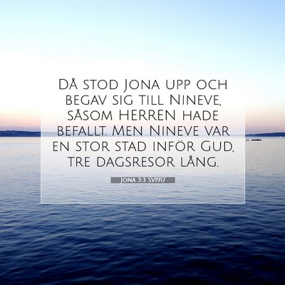 Jona 3:3 SV1917 Bild av bibelvers
