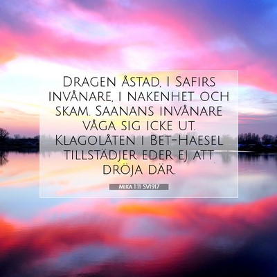 Mika 1:11 Bibelvers Förklarad