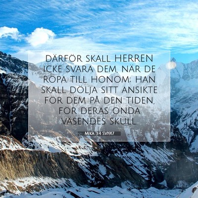Mika 3:4 Bibelvers Förklarad