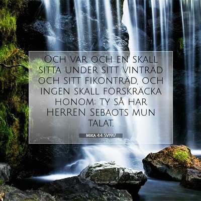 Mika 4:4 Bibelvers Förklarad
