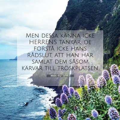 Mika 4:12 SV1917 Bild av bibelvers