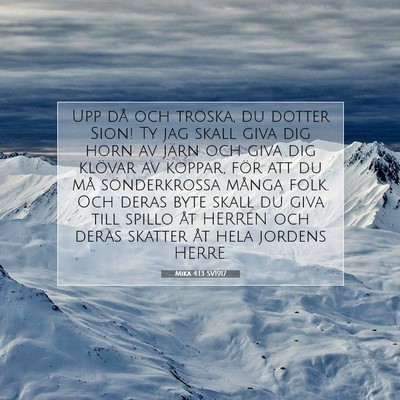 Mika 4:13 SV1917 Bild av bibelvers