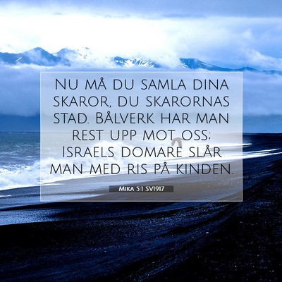 Mika 5:1 Bibelvers Förklarad