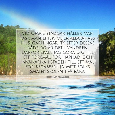 Mika 6:16 SV1917 Bild av bibelvers