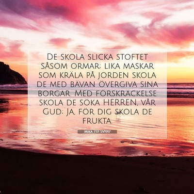 Mika 7:17 SV1917 Bild av bibelvers
