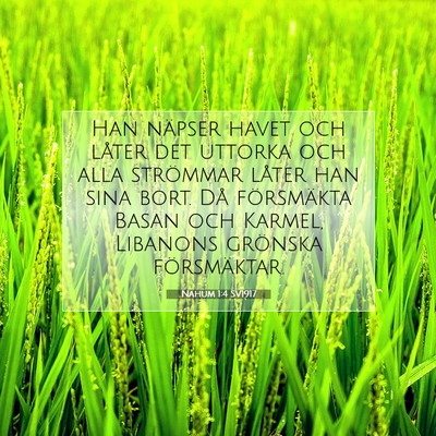 Nahum 1:4 Bibelvers Förklarad