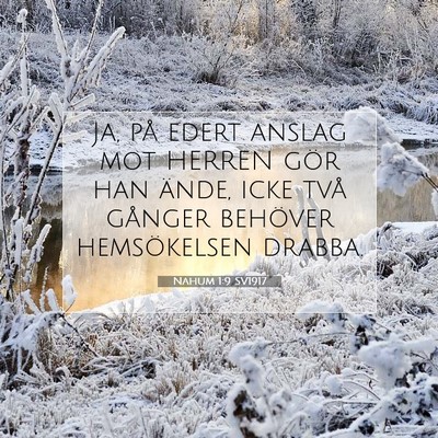 Nahum 1:9 Bibelvers Förklarad