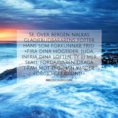 Nahum 1:15 Bibelvers Förklarad